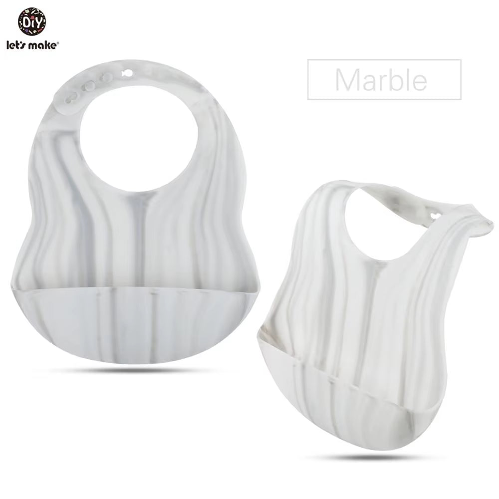 1Pc Silicone Bibs for Kids Newborn Baby Feeding Tableware Waterproff Baby Bibs for Toddler Breakfast Feedings